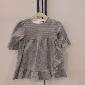 Janie and Jack Checkered Ruffle Blouse